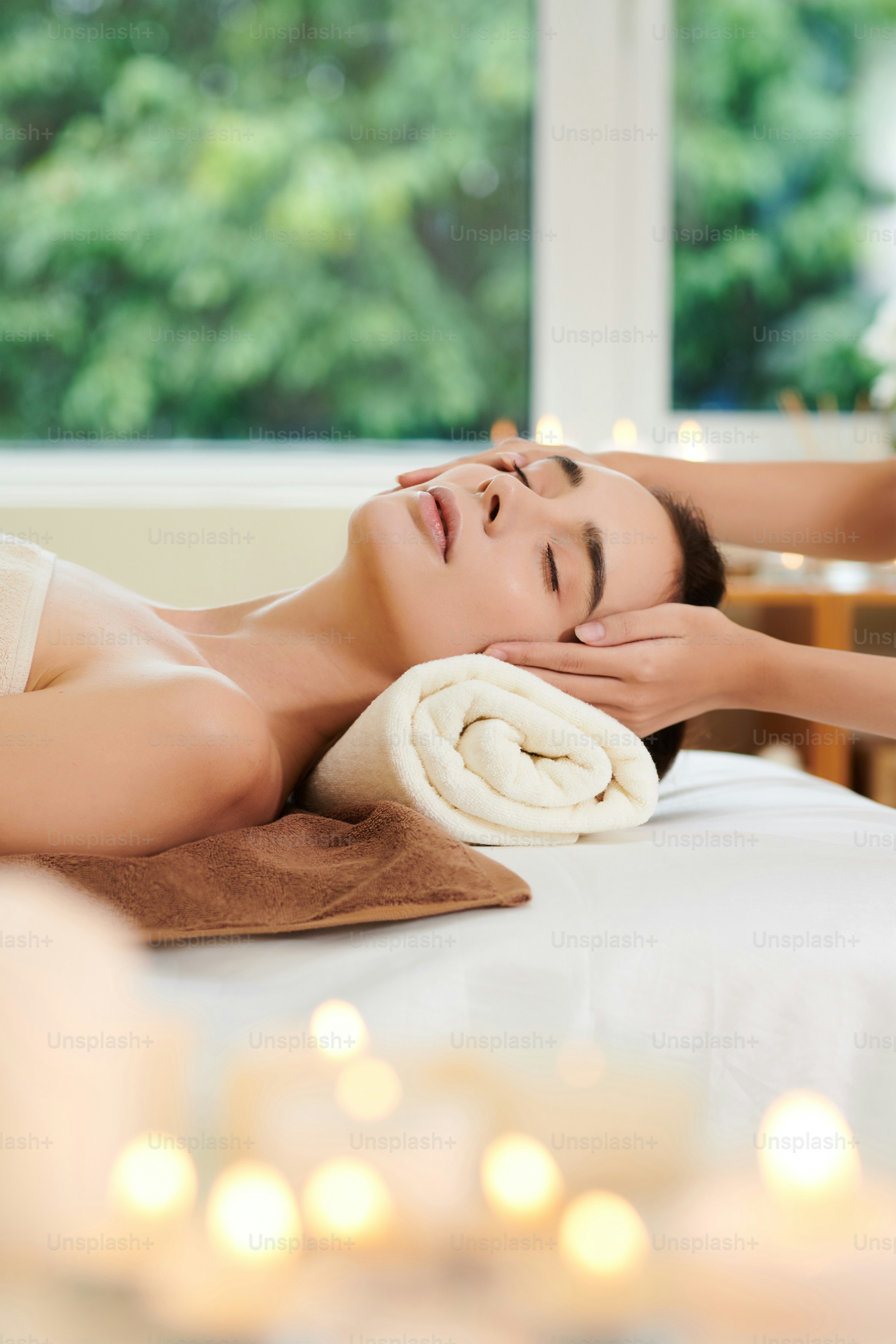 Relaxing spa massage